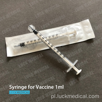 Strzykawka szczepionki pusta dla Covid